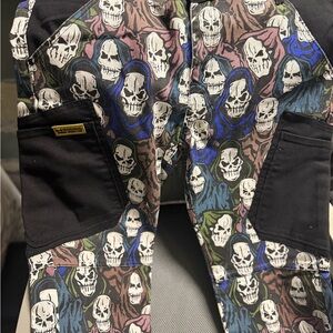 Colorful Skull Pattern Pants
